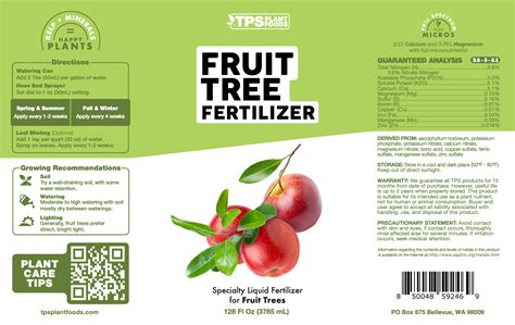 Fruit Tree Fertilizer Tps Nutrients