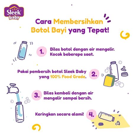 Jual Sleek Baby Bottle Nipple Accessories Cleanser Pouch Ml