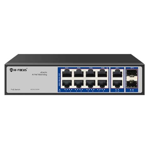 Hi Focus Hfsggfi08120w 8 Port Ai Poe Switches Lan Capable Grey At Rs 3000 In Kurnool