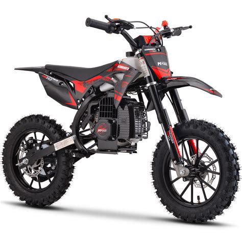 MotoTec Thunder 50cc 2-Stroke Kids Gas Dirt Bike Red-MT-Thun