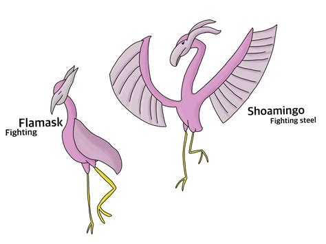 Flamingo pokemon : r/fakemon