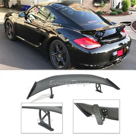 987 Boxster Gt4 Style Abs Rear Trunk Wing Spoiler For 04 12 Porsche Primer Black Ebay