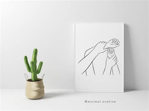 Erotic Hands Line Art Holding Hands Drawing Orgasmic Sex Etsy