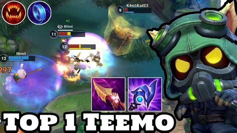 Wild Rift Teemo Top 1 Teemo Gameplay Teemo Main Youtube