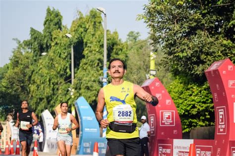 New Delhi India October 16 2022 Vedanta Delhi Half Marathon Race