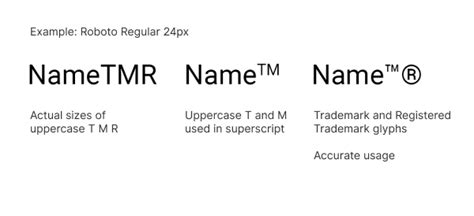 Trademark Symbol Examples