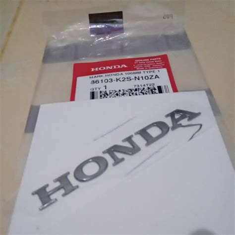 Jual Emblem Logo Tulisan Honda Ukuran 100mm Mark Honda 100mm Type 1