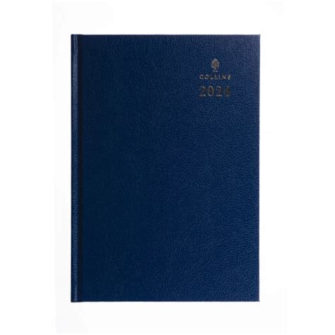 Collins 40 Diary A4 Week To View 2024 Blue 819784 Hunt Office UK