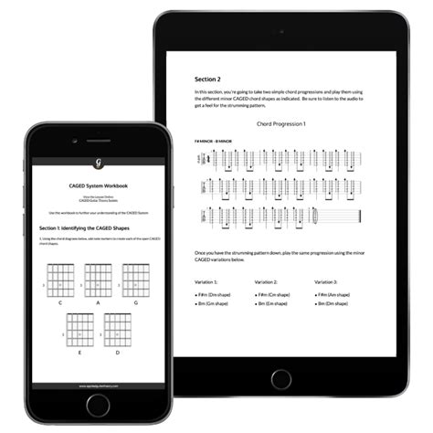 Minor Caged System Lesson Pack Pdf Applied Guitar Theory