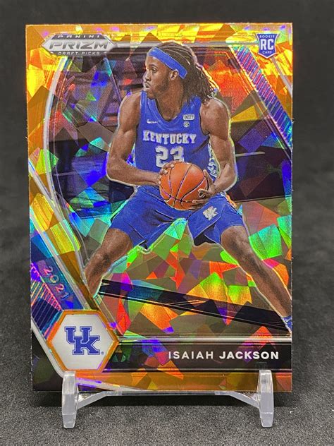 2021 22 Panini Prizm Draft Picks Prizms Orange Ice 16 Isaiah Jackson