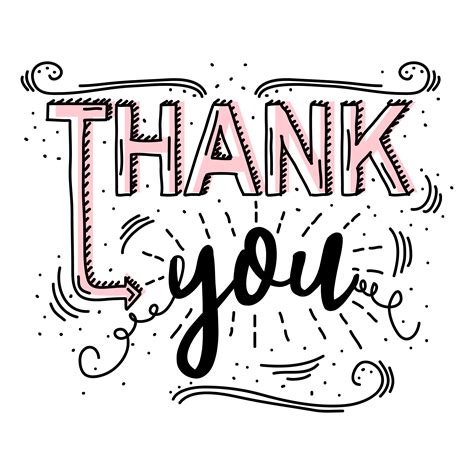 Thank You Typography Vector 182482 Vector Art At Vecteezy