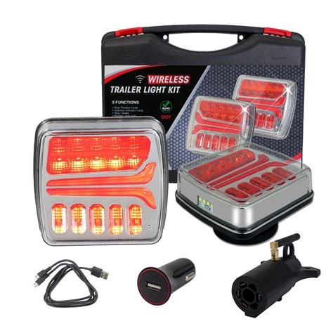 NeaLia Magnetic Wireless Trailer Lights Rechargeable LED Trailer Light