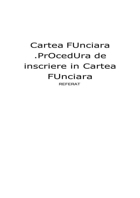 Cartea Funciara Pdf