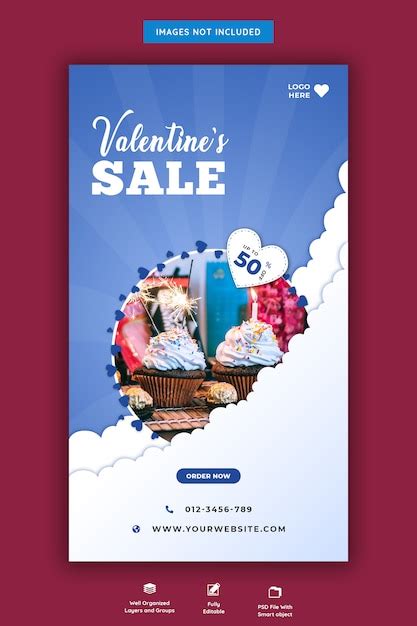 Premium Psd Valentine S Sale Instagram Story