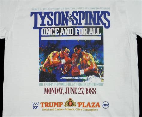 Mike Tyson Vs Michael Spinks Fight Poster White T-shirt Sizes - Etsy