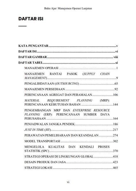 Buku Ajar Manajemen Operasi Lanjutan