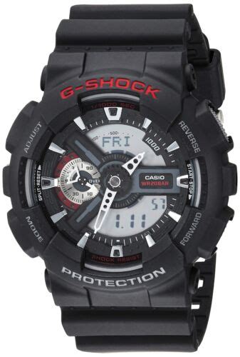 Casio Men S GA110 1A XL Series By G Shock Classic Analog Digital Black