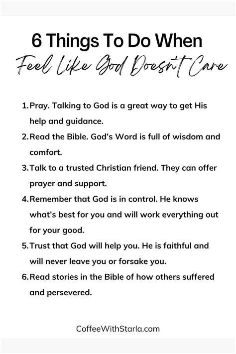 10 Reminders When You Feel Like God Doesnt Care Coffee With Starla