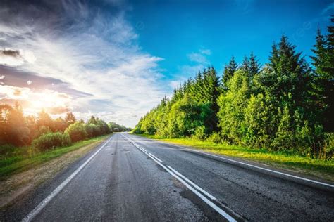 Fondo Carretera Camino Hacia Adelante Direcci N Ma Ana De Verano