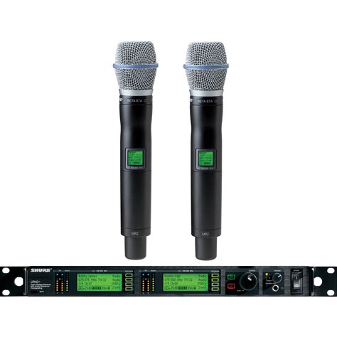 Shure Uhf R Dual Channel Uhf Handheld Wireless Ur D Beta A J