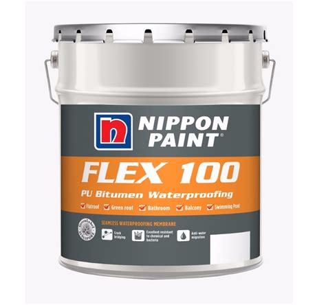 20kg Nippon Flex 100 Water Based Pu Bituminous Waterproofing Lazada