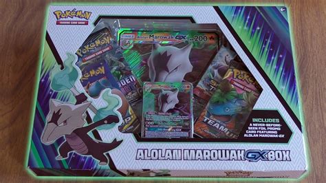 Alolan Marowak Gx Box Opening Youtube