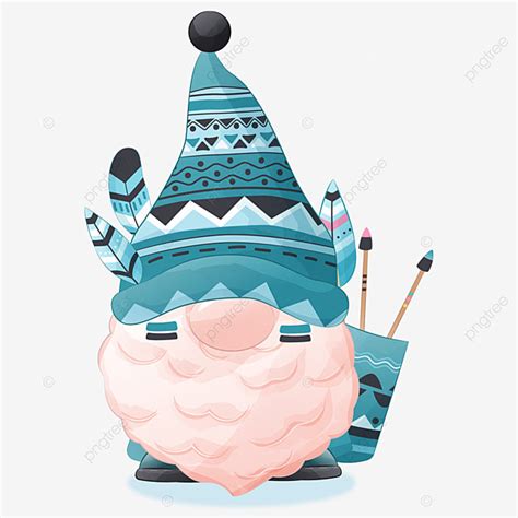 Gnome Illustration Vector Design Images Cute Tribal Gnome Illustration