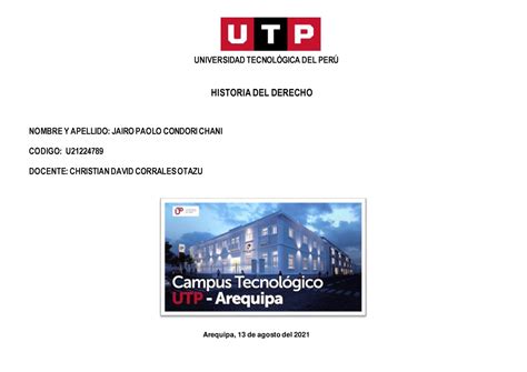 S Apuntes Universidad Tecnolgica Del Per Historia Del Derecho