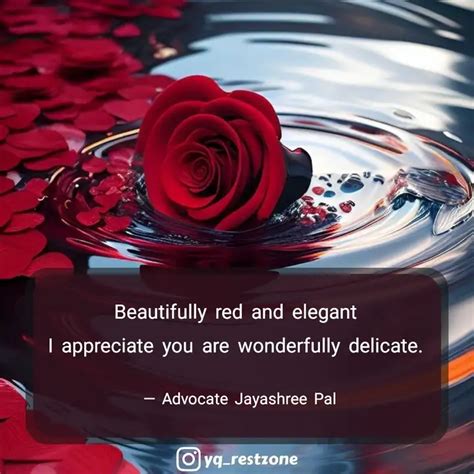 Beautifully Red And Elega Quotes Writings By Adv Jayashree Pal