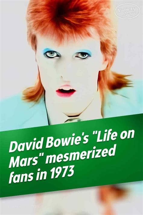 David Bowies “life On Mars” Mesmerized Fans In 1973 Variety Show