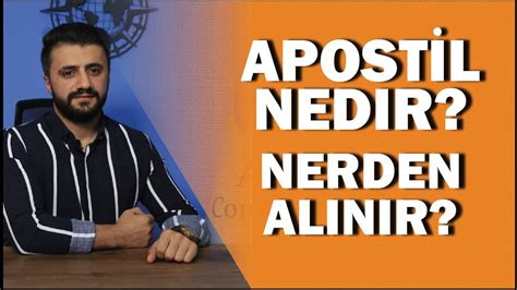 Apostil Belgesi Nereden Al N R Apostil Nedir Youtube