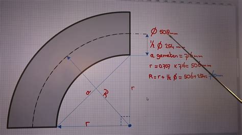 Berekenen Van De Radius Bij Grote Bochten Youtube