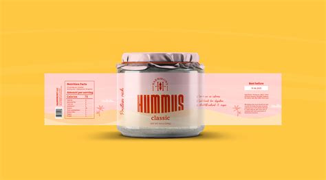 Hummus Modern Colorful Sustainable Packaging Design Behance