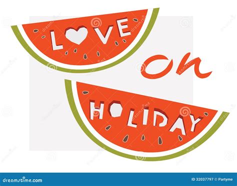 Love On Holiday Stock Vector Illustration Of Vacation 32037797