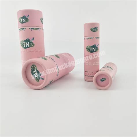 Eco Friendly Empty Cardboard Push Up Tubes Cosmetics Deodorant Tube