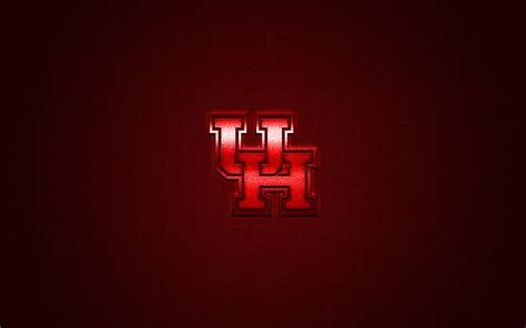 Houston Cougars logo, American football club, NCAA, red logo, red ...