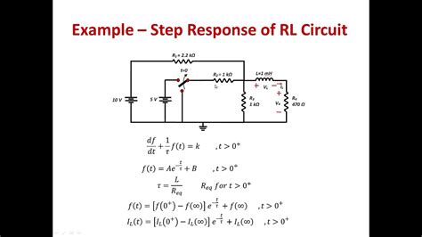 Step Response Of Rl Circuit Example And Pspice Simulation Youtube