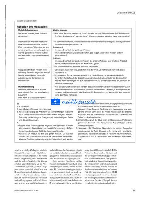 Konkurrenz N Tzt Den Konsumenten Marktformen Und Preisbildung