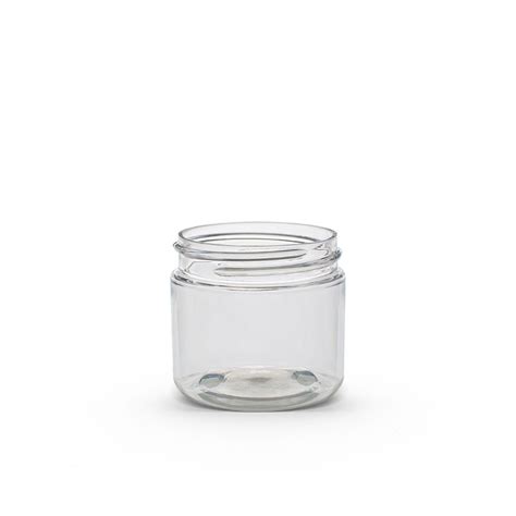 2 Oz Clear PET Straight Sided Jars 48 400 Neck Finish FH Packaging