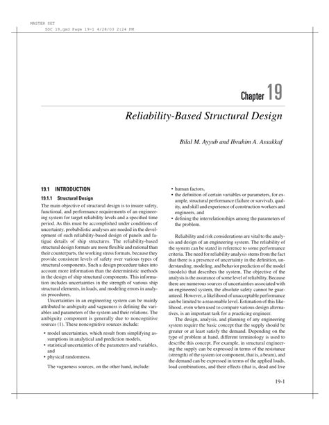 Structural Reliability Analysis And Design