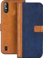 Buy Clickaway Multicolor Faux Leather Back Case Cover For Lava Z