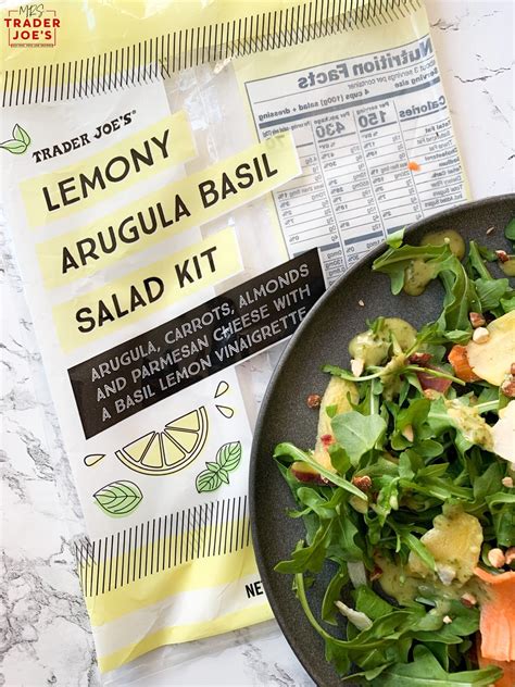 Lemony Arugula Basil Salad Kit — Mrs Trader Joes