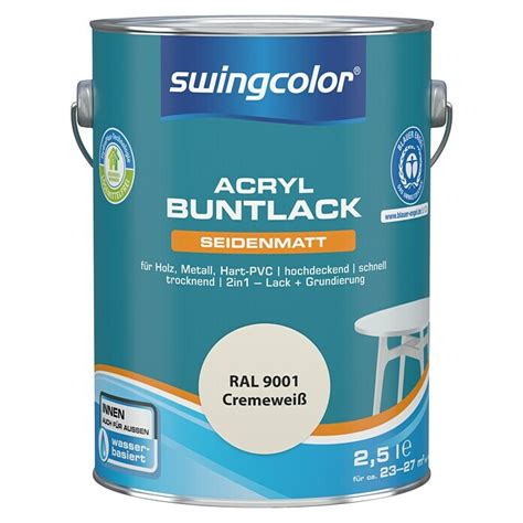 Swingcolor Buntlack Acryl Cremewei L Seidenmatt Bauhaus