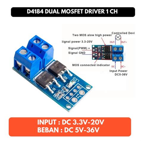 Jual Dual Mosfet Driver Motor Pwm D Switching Power Module Modul