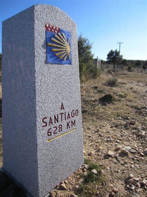 Camino De Santiago Mile Marker In Manzanares El Real The Chorizo