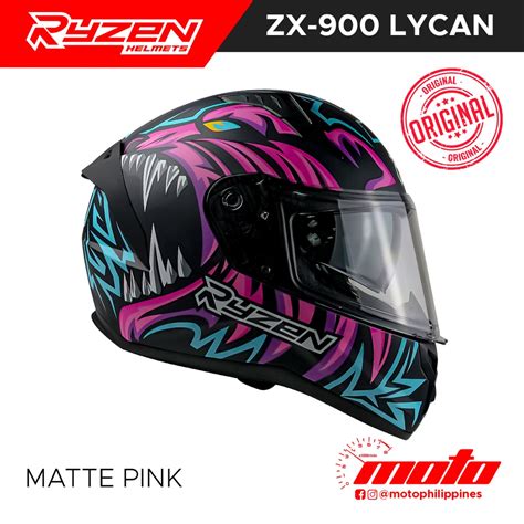 RYZEN ZX 900 Lycan Full Face Dual Visor Helmet Shopee Philippines