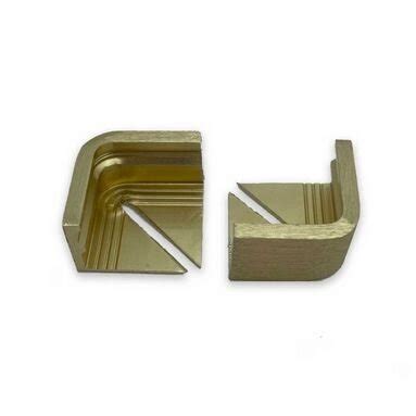 Genesis Brushed Brass Tile Corner Trim 10mm Aluminium Straight