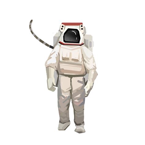 Astronaut In A Space Suit White Spacesuit Aerospace Png Transparent