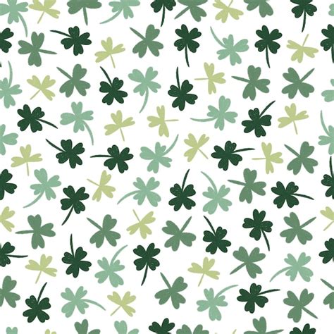 Premium Vector Saint Patricks Day Seamless Pattern Clover