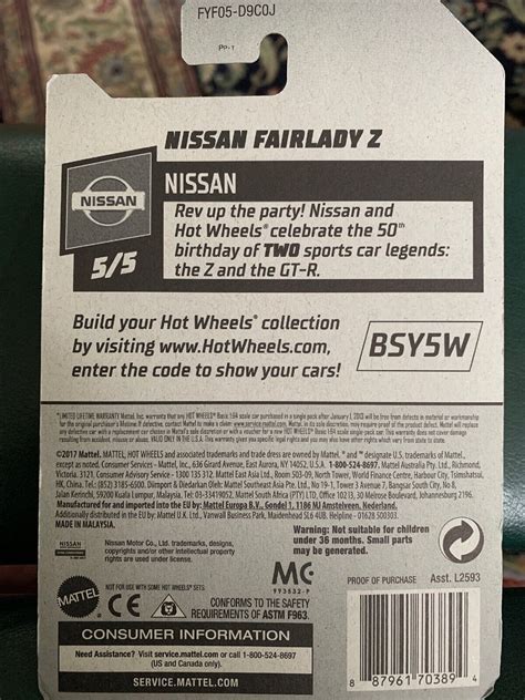 HOT WHEELS Nissan Fairlady Z Blue Car Best For Track EBay